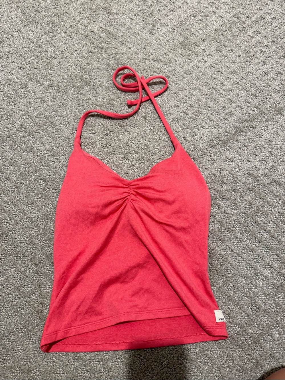 Vuori Red Halter Camisole Top